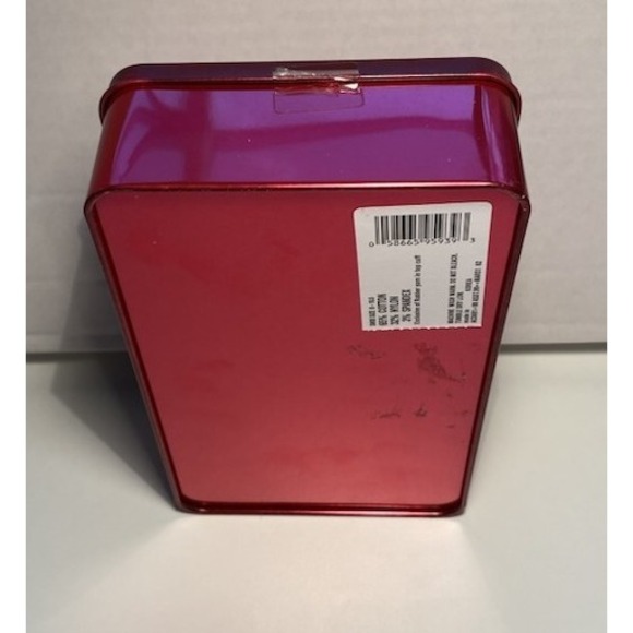 Calvin Klein Womens Crew Socks 2 Pack Neutral Beige Stripe Gift Tin CK Logo - Picture 8 of 9